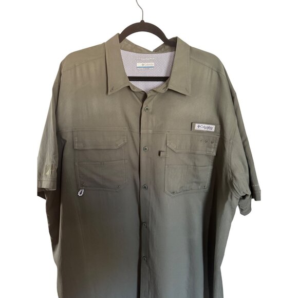 Columbia XL Mens Fishing Shirt PFG Omni-Shield Button-Up - Picture 8 of 16